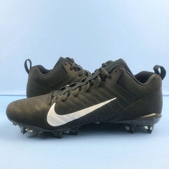 Nike Football Cleats Mens Sz 13.5 Alpha Menace Pro 2 Low Black White CV6477-001